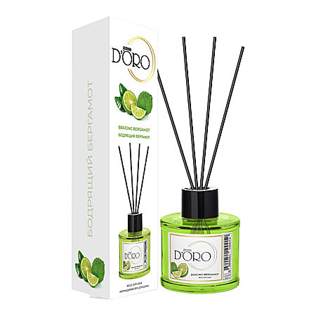 Reduceri - Gamma D’ORO Odorizant Camera cu Betisoare BERGAMOT 120 ml