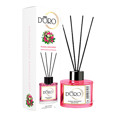 Reduceri - Gamma D’ORO Odorizant Camera cu Betisoare FLORAL SENTIMENT 120 ml