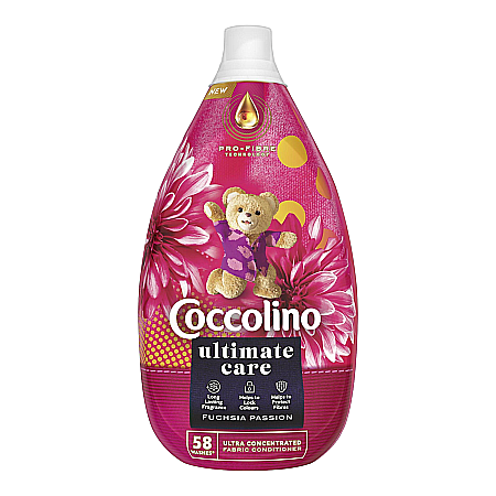 Detergent Rufe - COCCOLINO Ultimate Care Balsam de Rufe Fuchsia Passion 870 ml (58 spalari)