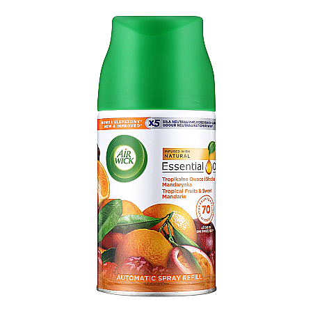 Odorizante - AirWick Rezerva Odorizant Camera Freshmatic Tropical Fruits & Sweet Mandarin 250 ml