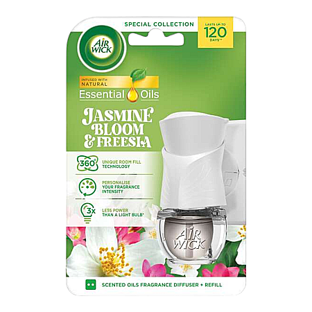 Odorizante - AIRWICK Aparat Odorizant Priza+Rezerva 19 ml Jasmine Bloom & Freesia