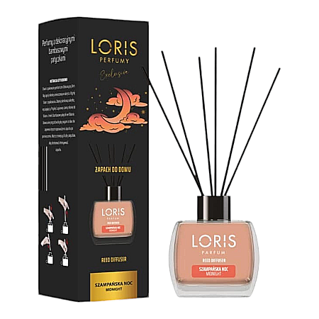 LORIS Odorizant cu Betisoare 120 ml - LORIS Odorizant Camera cu Betisoare MIDNIGHT 120 ml