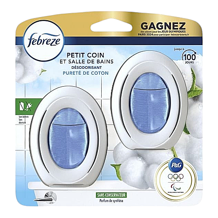 Baie - AMBI PUR (Febreze) Odorizant de Baie Cotton 2 buc x 7.5 ml