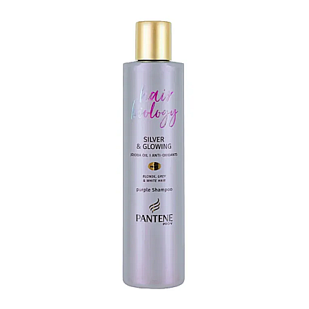 Ingrijirea parului - PANTENE Pro V Sampon Nuantator Hair Biology Silver & Glowing 250 ml