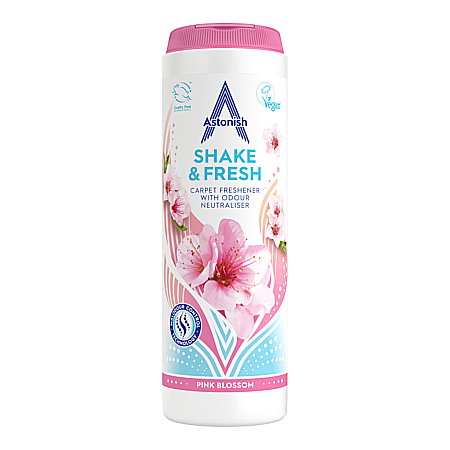 Reduceri - ASTONISH Shake & Fresh Pudra Parfumata pt Covoare Pink Blossom 400g