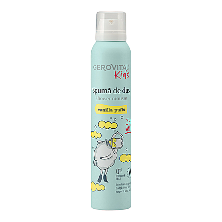 Cosmetice copii - GEROVITAL Kids Mousse Spuma de Dus Vanilla 200 ml