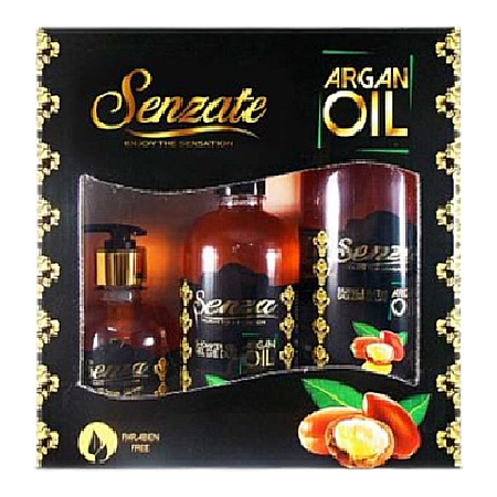 Pentru EA - SENZATE Caseta Spumant 1000 ml+Gel de Dus 500 ml+Sapun Lichid 300 ml ARGAN OIL