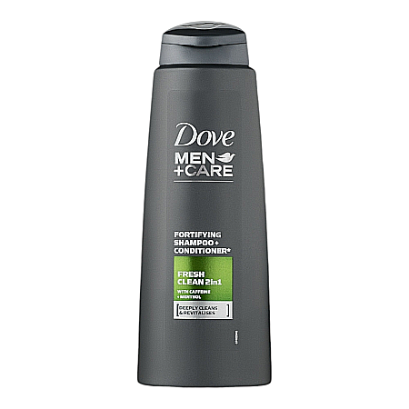 Ingrijirea parului - DOVE MEN+CARE Sampon Fresh Clean 2in1 Par Deteriorat cu Extract de Cafeina & Menta 250 ml