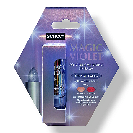 Luciu/Balsam de Buze - SENCE Balsam de Buze Magic Violet cu Schimbare de Culoare Vanilia 3 g