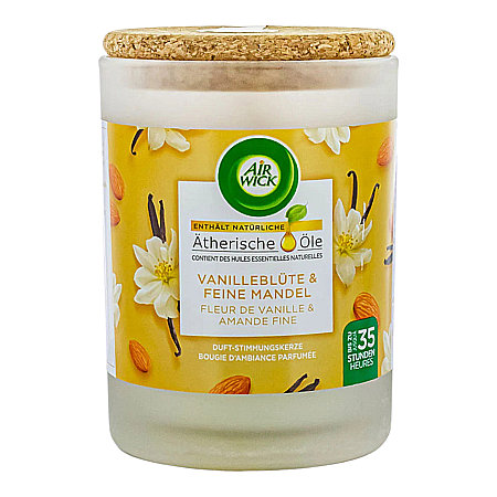 Lumanari Parfumate - AIRWICK Lumanare cu Parfum de Vanilla Blossom & Fine Almonds 185g