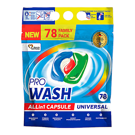 Tablete & Capsule - PROWASH Detergent Capsule Allin1 Universal 78 buc
