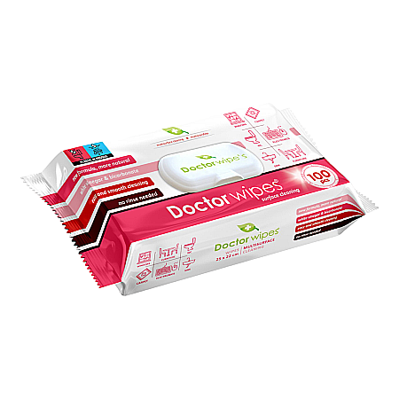 Diverse produse de uz casnic - DOCTOR WIPES Servetele Umede Multisuprafete Bicarbonat & Otet 100 buc
