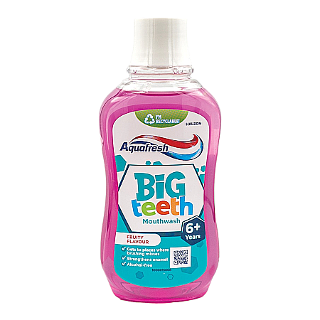 Cosmetice copii - AQUAFRESH Apa de Gura Big Teeth pt Copii 6+Ani 300 ml