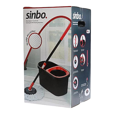 SINBO Galeata 14L cu Mop Rotativ360 + 1 Rezerva Mop [1]