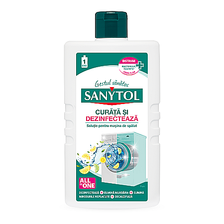 Diverse produse de uz casnic - SANYTOL Solutie de Curatat si Dezinfectant pt Masina de Spalat 240 ml