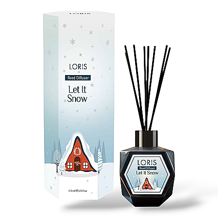 LORIS Odorizant cu Betisoare 120 ml - LORIS Odorizant Camera cu Betisoare EDITIE LIMITATA 110 ml LET it SNOW