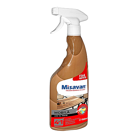 Mobilier - MISAVAN Solutie Spray Mobila 4in1 Fara Urme 750 ml