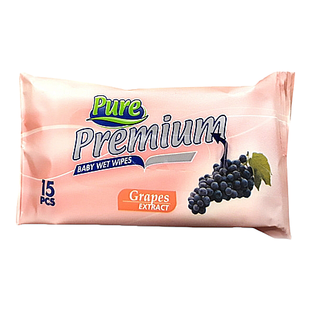 Servetele Umede - PURE PREMIUM Servetele Umede pt Buzunar 15 buc DIVERSE SORTIMENTE