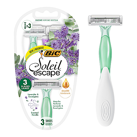 Produse pentru ras - BIC Soleil Escape Aparat de Ras pt Femei 3 Lame Lavanda & Eucalipt 3 buc