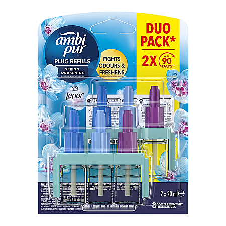 Odorizante - AMBI PUR Rezerva Odorizant Priza 3Volution Lenor Spring Awakening 2x20 ml