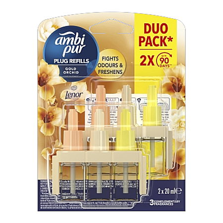 Odorizante - AMBI PUR Rezerva Odorizant Priza 3Volution Lenor Gold Orchid 2x20 ml