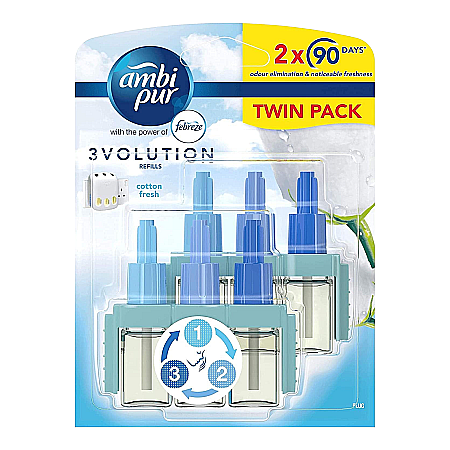 Odorizante - AMBI PUR Rezerva Odorizant Priza 3Volution Cotton Flower 2x20 ml