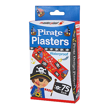Cosmetice copii - MASTER PLAST Plasturi pt Copii Pirate 75 buc