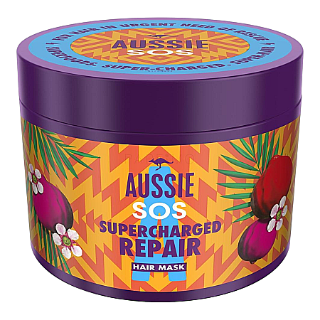 Ingrijirea parului - AUSSIE SOS Supercharged Masca de Par Regeneranta și Hranitoare pt Femei 450 ml