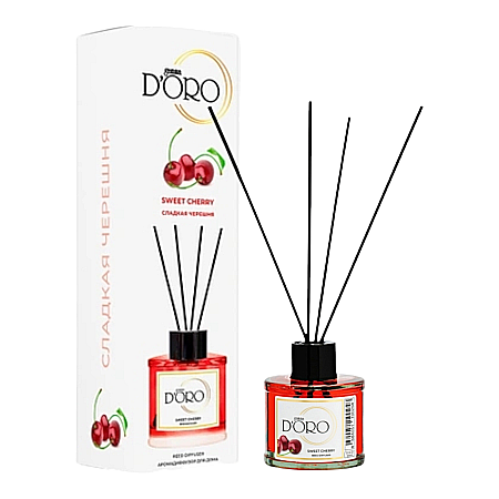 Gamma D'ORO - Gamma D’ORO Odorizant Camera cu Betisoare CHERRY 120 ml