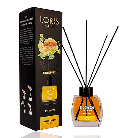 LORIS Odorizant cu Betisoare 120 ml - LORIS Odorizant Camera cu Betisoare PEPENE GALBEN 120 ml