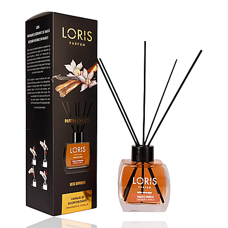 Odorizante - LORIS Odorizant Camera cu Betisoare SCORTISOARA & VANILIE 120 ml