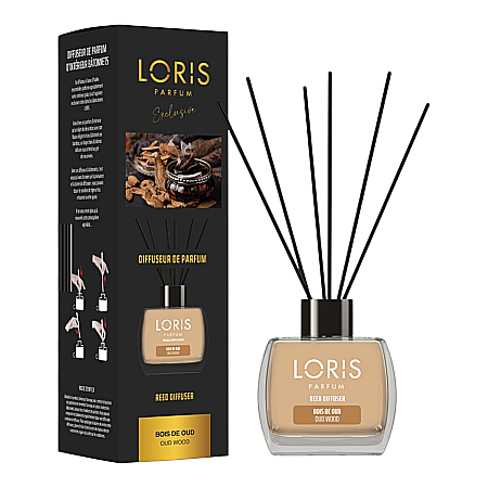 LORIS Odorizant cu Betisoare 120 ml - LORIS Odorizant Camera cu Betisoare OUD WOOD 120 ml