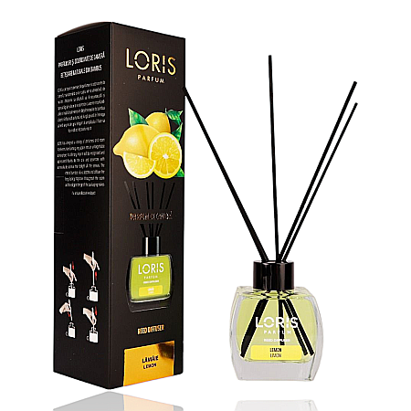 LORIS Odorizant cu Betisoare 120 ml - LORIS Odorizant Camera cu Betisoare LAMAIE 120 ml