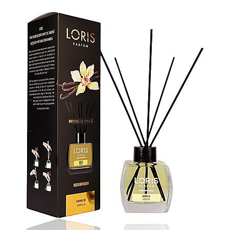 LORIS Odorizant cu Betisoare 120 ml - LORIS Odorizant Camera cu Betisoare VANILIE 120 ml