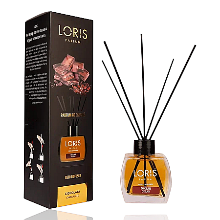 LORIS Odorizant cu Betisoare 120 ml - LORIS Odorizant Camera cu Betisoare CIOCOLATA 120 ml