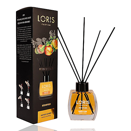Reduceri - LORIS Odorizant Camera cu Betisoare MANGO & APPLE 120 ml