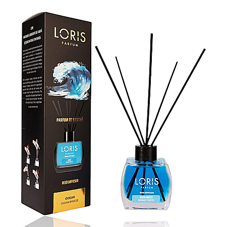 LORIS Odorizant cu Betisoare 120 ml - LORIS Odorizant Camera cu Betisoare OCEAN 120 ml