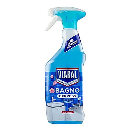 Produse de uz casnic - VIAKAL Express Spray Curatare Baie Flori Elegante Fara Clatire 470 ml