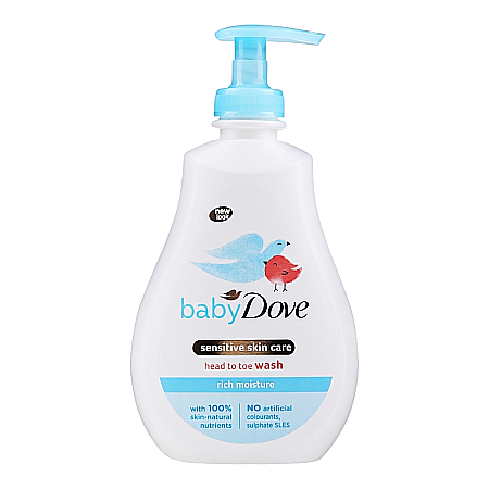 Cosmetice copii - DOVE Baby Sampon & Gel de Dus cu Pompa Senstive Skin Care 400 ml