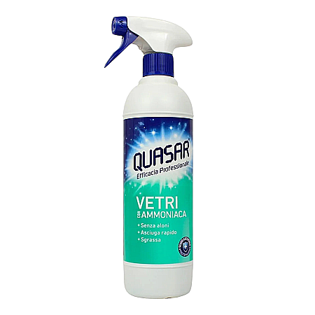 QUASAR Vetri Solutie Pentru Curatat Geamuri cu Amoniac 580 ml