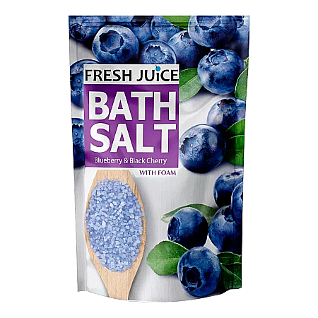 Spuma de baie - FRESH Juice Sare de Baie Blueberry & Black Cherry 500g