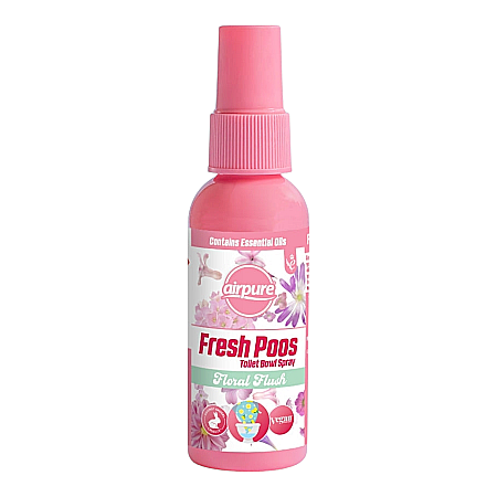 Produse de uz casnic - AIRPURE Fresh Poos Odorizant Vas Toaleta Floral Flush 60 ml