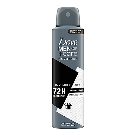 Deodorante & Parfumuri - DOVE MEN+CARE Advanced Antiperspirant 72H INVISIBLE DRY 150 ml