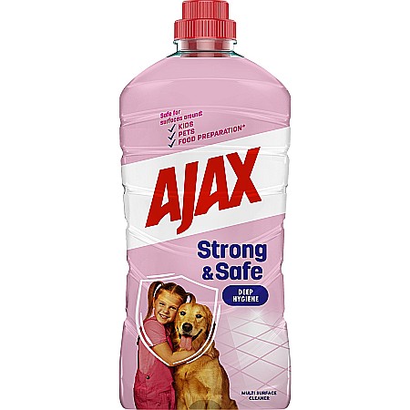 Produse de uz casnic - AJAX Strong & Safe Solutie Pardoseli PET Friendly 1000 ml