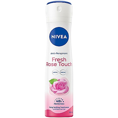 Deodorante & Parfumuri - NIVEA Spray Deodorant Antiperspirant FRESH ROSE TOUCH 150 ml