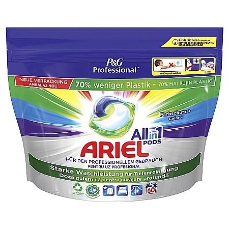 Tablete & Capsule - ARIEL Detergent Capsule Professional Allin1 Pods COLOR 60 buc