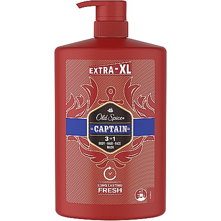 Ingrijirea parului - OLD SPICE Gel de Dus & Sampon cu Pompa 3in1 Captain Extra XL 1000 ml