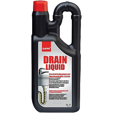 Diverse produse de uz casnic - SANO Drain Solutie Lichida pt Desfundat Tevi 1 L