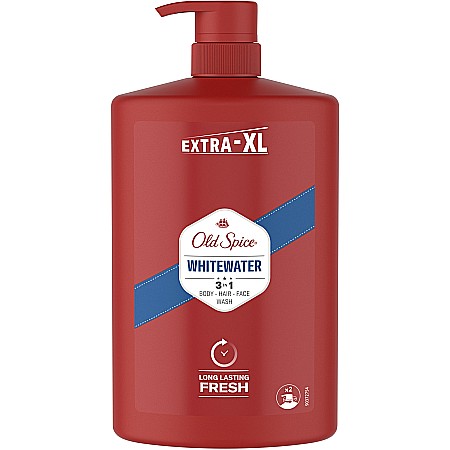 Ingrijirea parului - OLD SPICE Gel de Dus & Sampon cu Pompa 3in1 WhiteWater Extra XL 1000 ml
