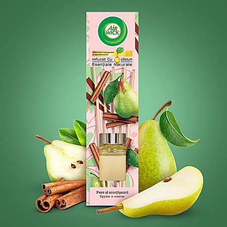 AirWick Odorizant Camera cu Betisoare Pere & Scortisoara 40 ml [1]